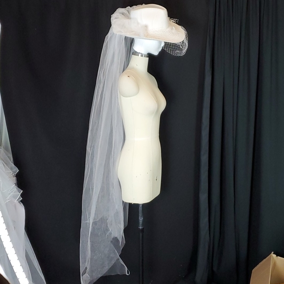 Bailey 7 1/8 western wedding bridal hat - Picture 3 of 13